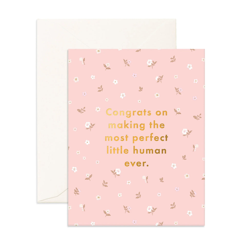 Perfect Human Dusty Roses Greeting Card - Fox & Fallow