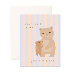 Meet Little One Cub Greeting Card - Fox & Fallow