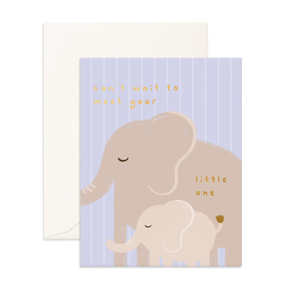 Little One Elephant Greeting Card - Fox & Fallow