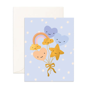 Powder Balloon Bouquet Greeting Card - Fox & Fallow