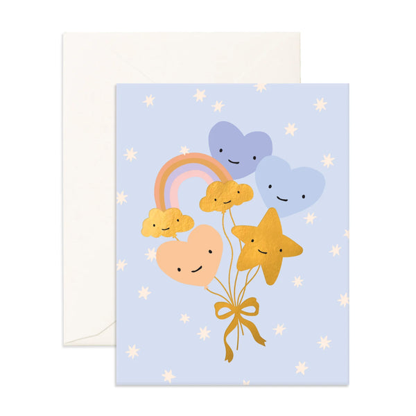Powder Balloon Bouquet Greeting Card - Fox & Fallow