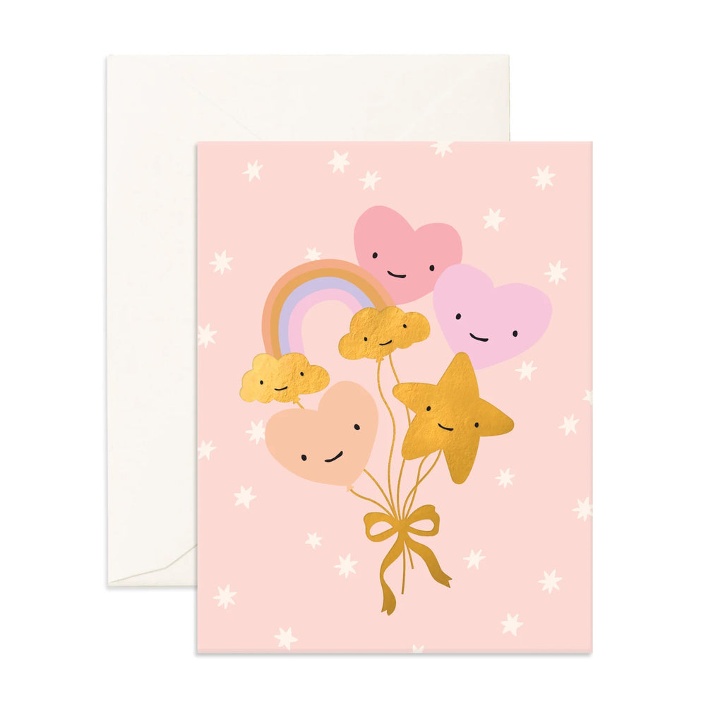Blush Balloon Bouquet Greeting Card - Fox & Fallow