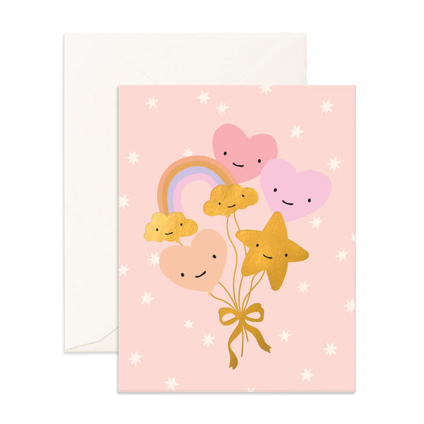 Blush Balloon Bouquet Greeting Card - Fox & Fallow