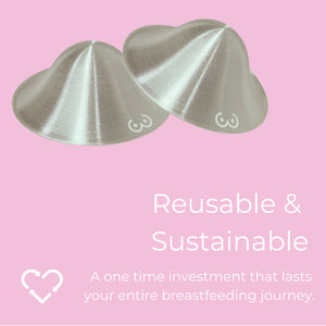Pure Silver Nursing Cups - Milky Goodness