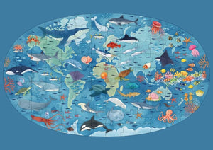 Glow-in-the-Dark Night & Day Puzzle & Book Set - Sea - Sassi