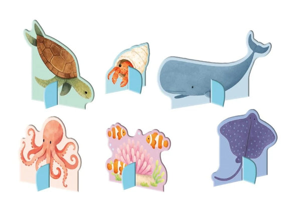 Glow-in-the-Dark Night & Day Puzzle & Book Set - Sea - Sassi