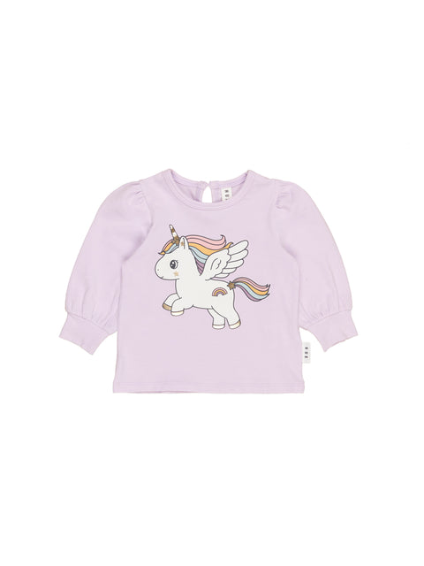 Magical Unicorn Puff Top - Memory Lane - Huxbaby - STOCK DUE EARLY MARCH