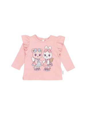 Fairy Friends Frill Top - Memory Lane - Huxbaby DISCOUNTED