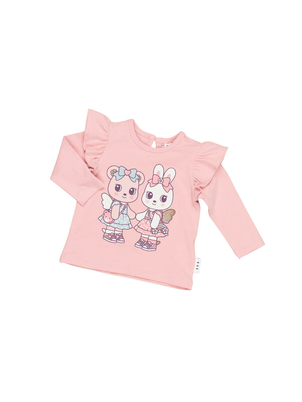 Fairy Friends Frill Top - Memory Lane - Huxbaby DISCOUNTED