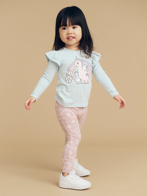Flowerbow Leggings - Memory Lane - Huxbaby DISCOUNTED