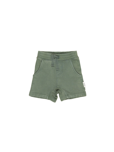 Vintage Green Slouch Shorts - Memory Lane - Huxbaby