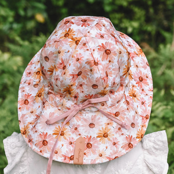 Wanderer' Panelled Bucket Sun Hat - Peggy / Rosa - Bedhead