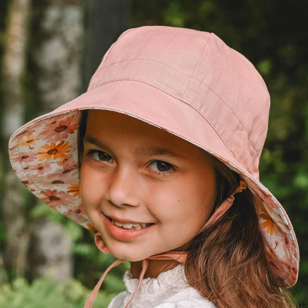 Wanderer' Panelled Bucket Sun Hat - Peggy / Rosa - Bedhead