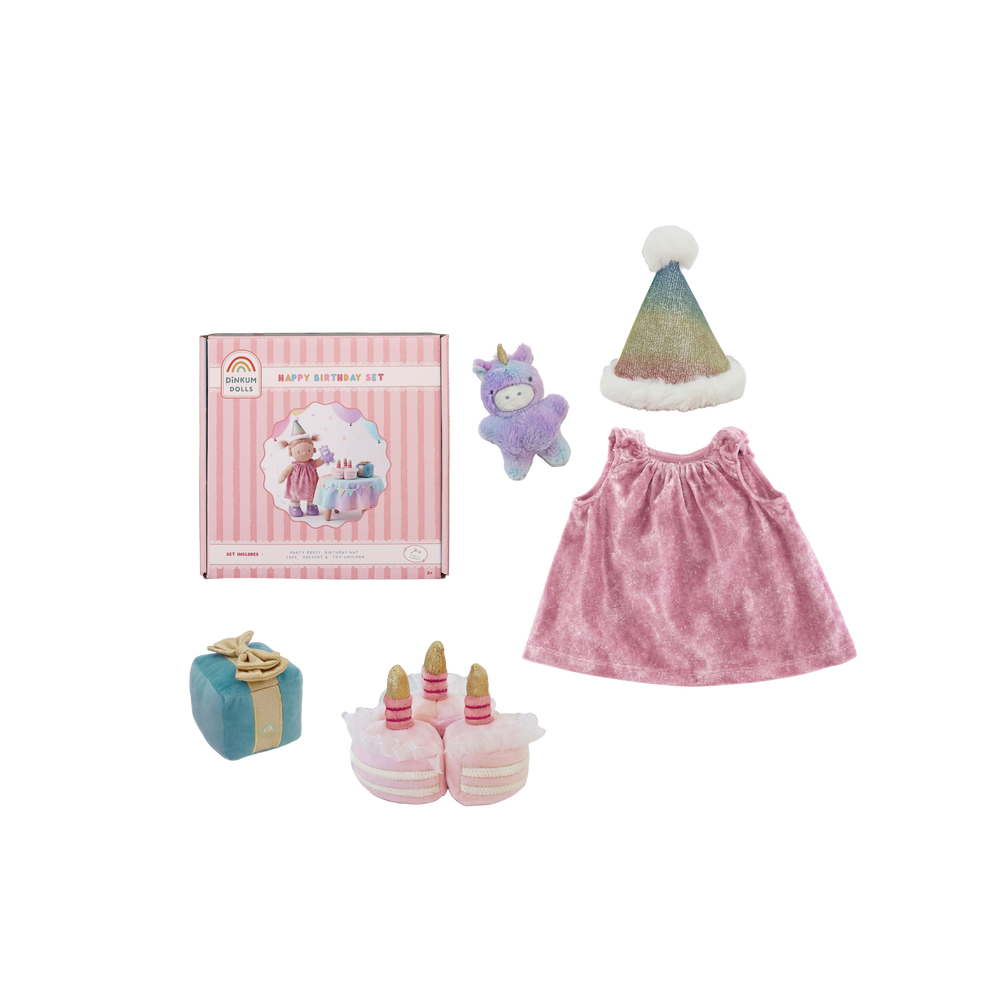 Happy Birthday Set - Rainbow Realm - Dinkum Dolls