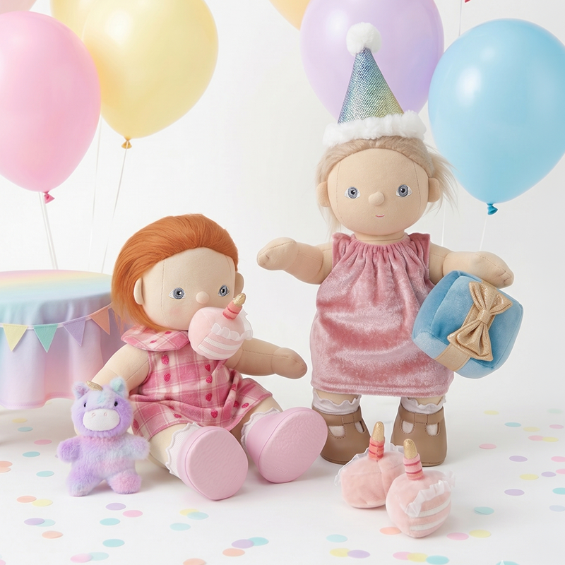 Happy Birthday Set - Rainbow Realm - Dinkum Dolls