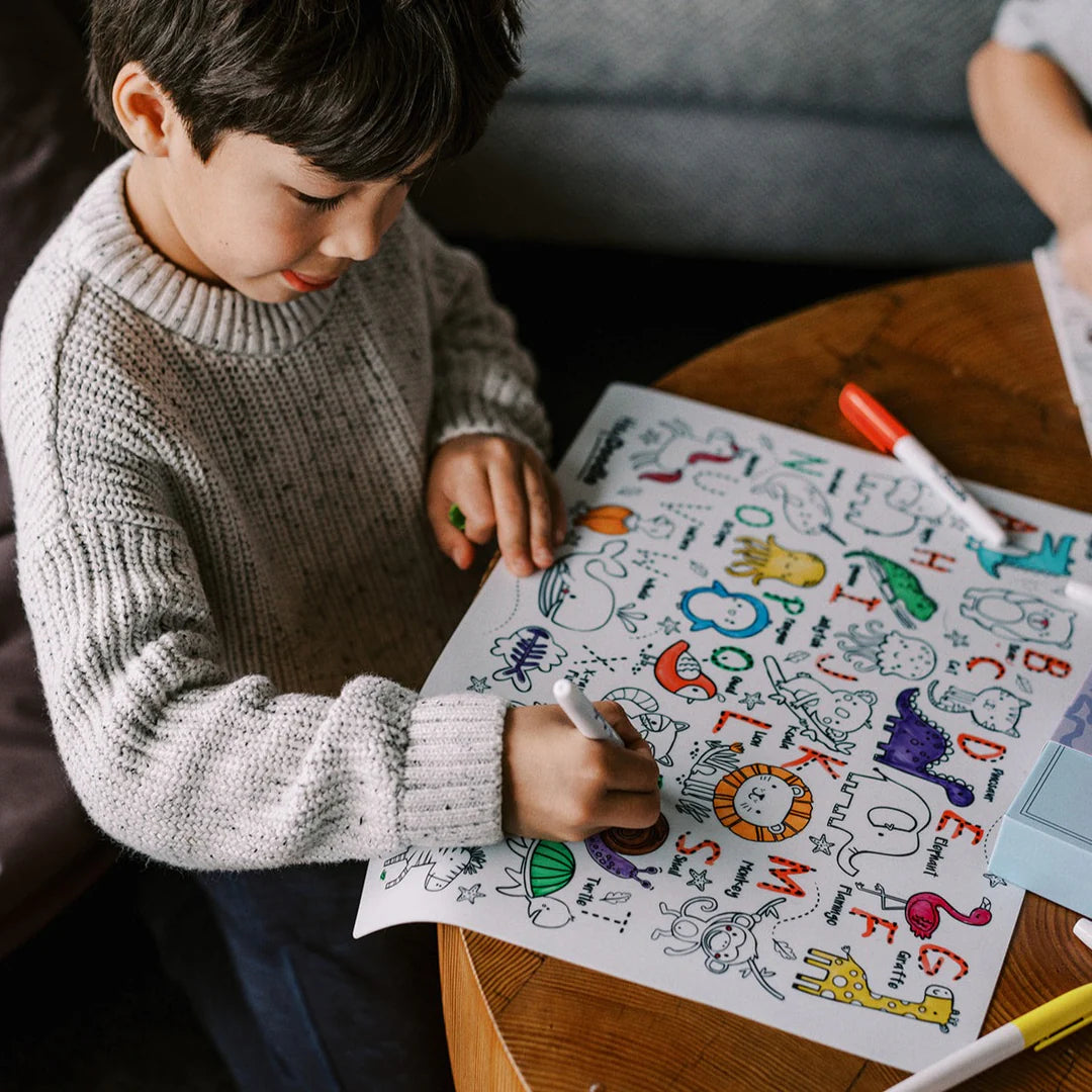 Into the Wild Classic Colouring & Doodle Mat - Hey Doodle