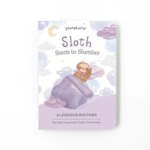 Sloth Starts to Slumber Board Book - Slumberkins