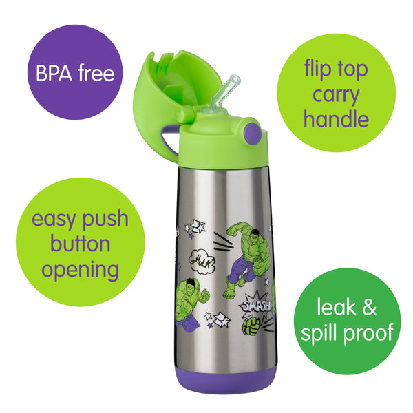 Marvel Hulk by b.box - 500mL insulated drink bottle - B Box