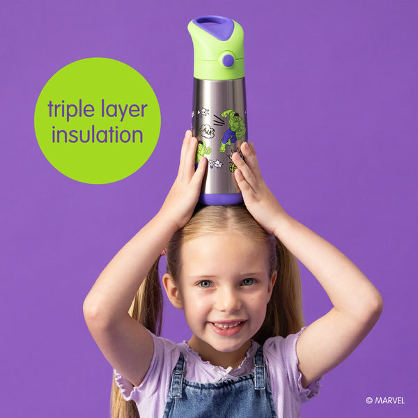 Marvel Hulk by b.box - 500mL insulated drink bottle - B Box