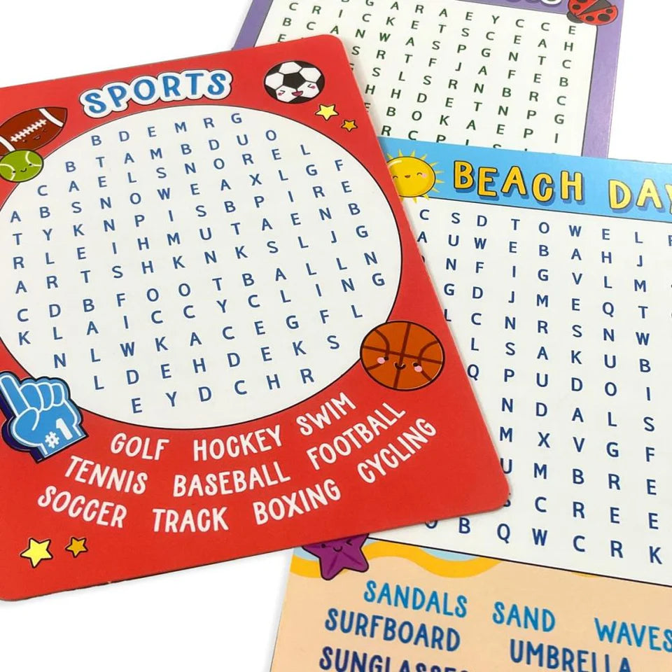 Activity Cards - Word Search - Ooly