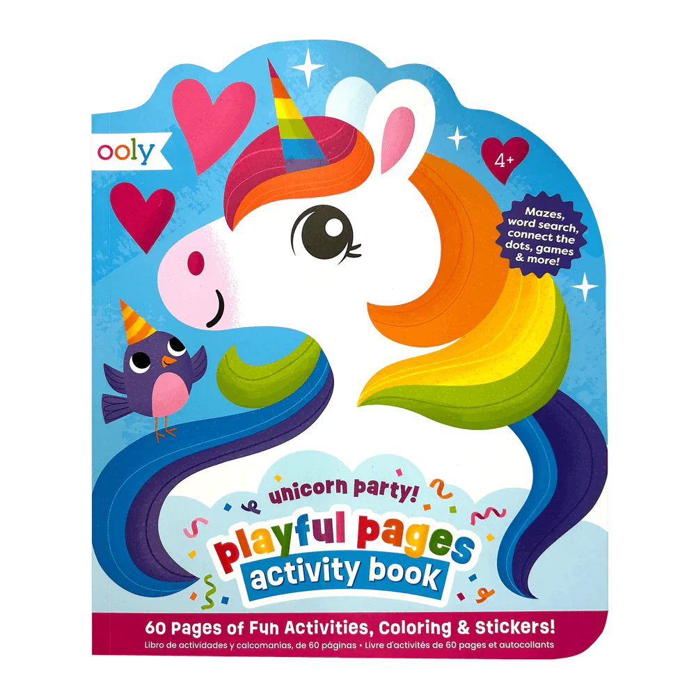 Playful Pages Activity Book – Unicorn Party - Ooly