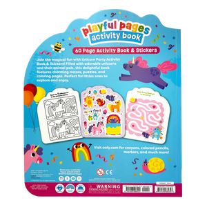 Playful Pages Activity Book – Unicorn Party - Ooly