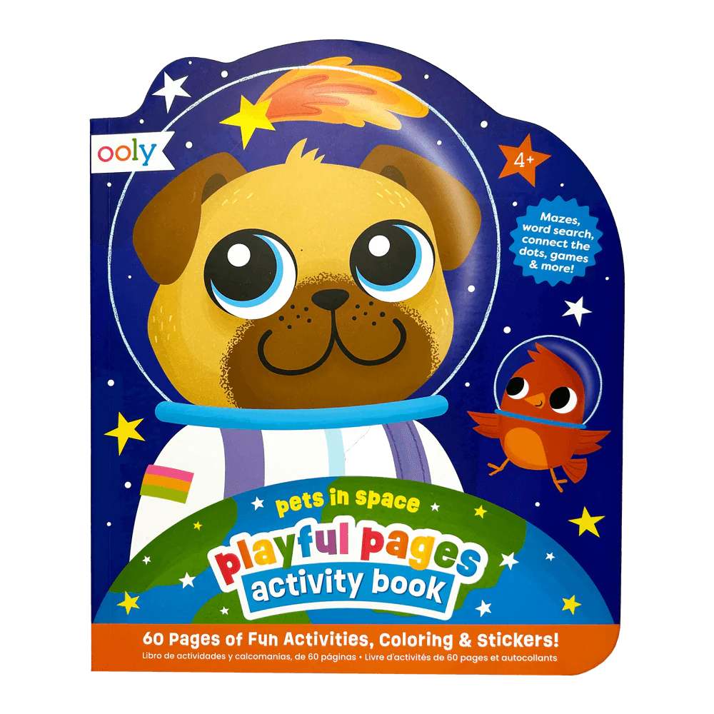 Playful Pages Activity Book – Pets in Space - Ooly