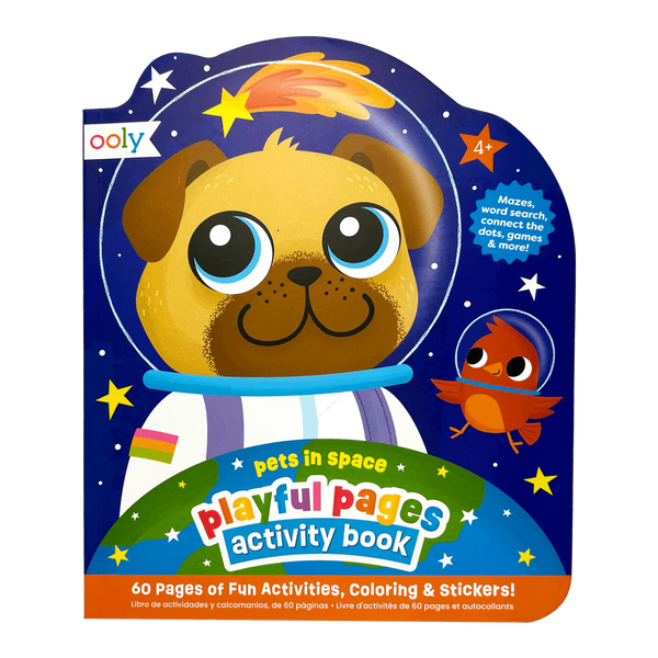Playful Pages Activity Book – Pets in Space - Ooly