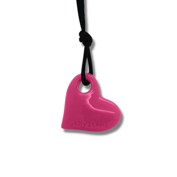 Heart Chew Pendant - Watermelon Pink - Jellystone