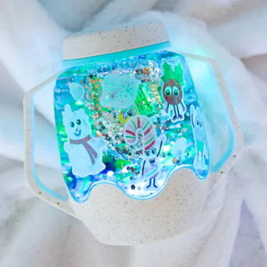 DIY Sensory Jar Gift Set - Sensory Snow globe - GLO Pals