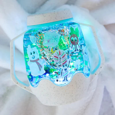 DIY Sensory Jar Gift Set - Sensory Snow globe - GLO Pals