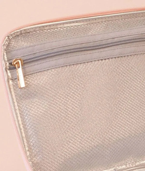 Peach Check Large Lunch Bag - Fox & Fallow