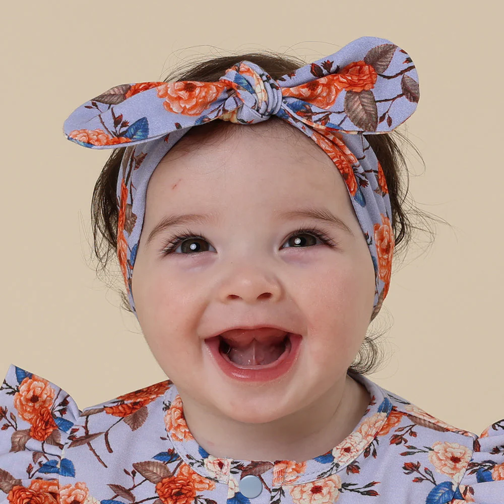 Vintage Blossom Topknot Headband - Snuggle Hunny