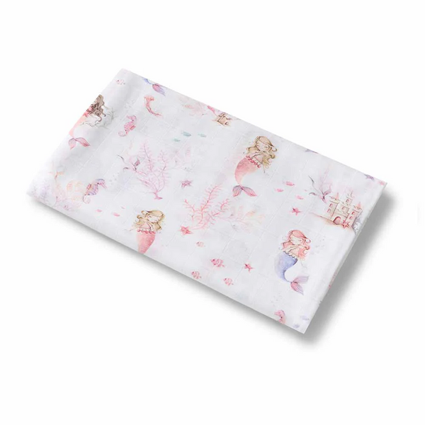 Mermaid Organic Muslin Wrap - Snuggle Hunny