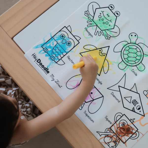 My First Shapes Colouring & Doodle Mat - Hey Doodle