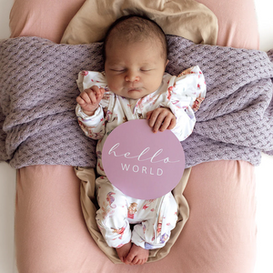 Mermaid & Lilac Milestone Cards - Snuggle Hunny