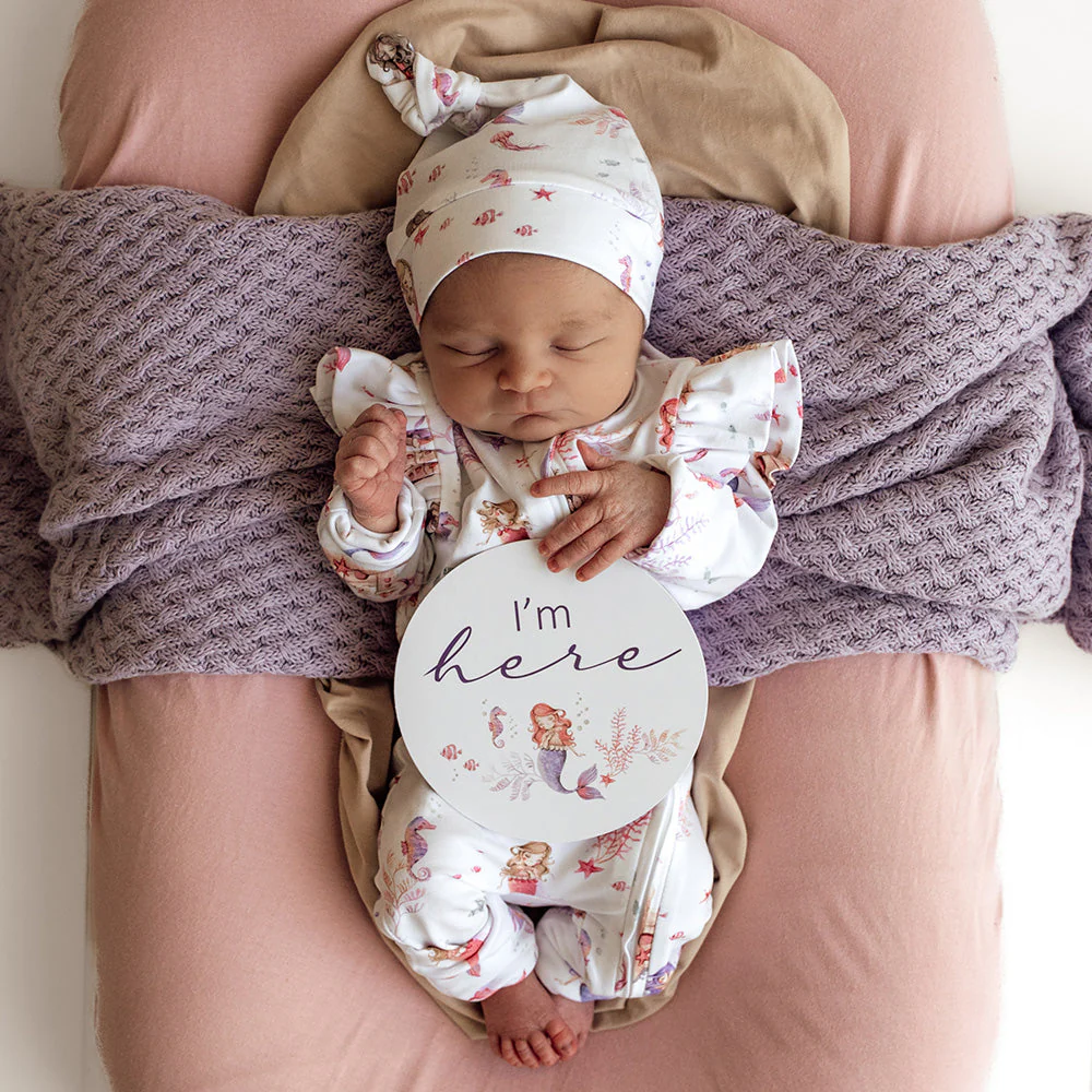 Mermaid & Lilac Milestone Cards - Snuggle Hunny