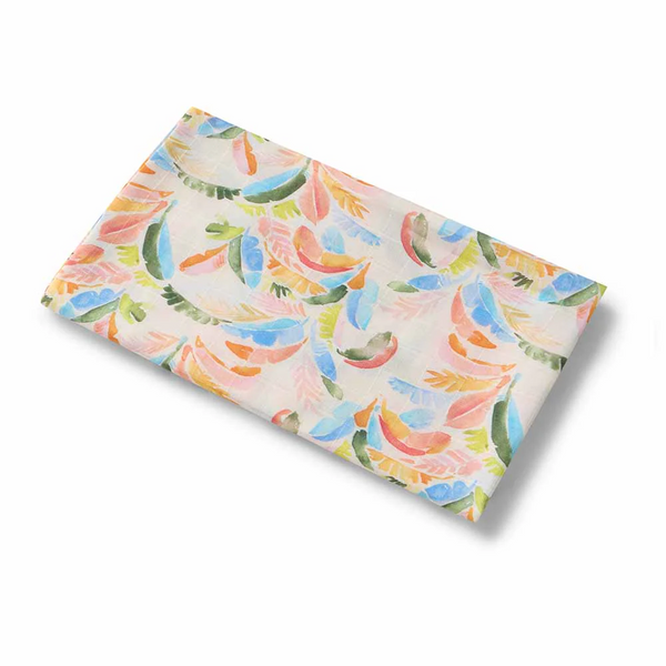 Summer Palm Organic Muslin Wrap - Snuggle Hunny
