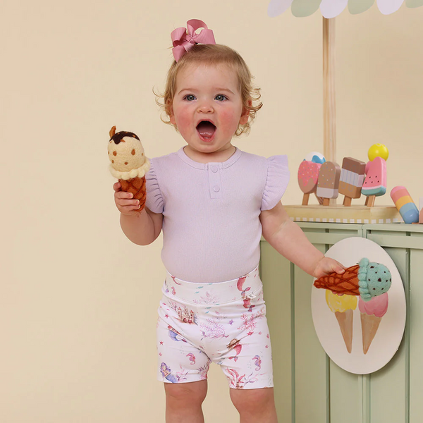 Mermaid Organic Bike Shorts - Snuggle Hunny