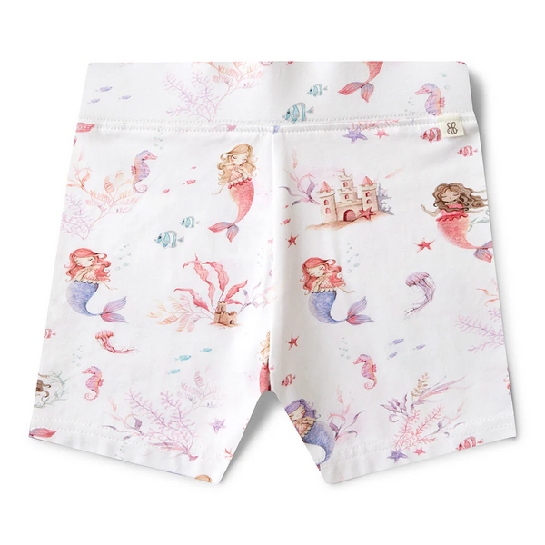Mermaid Organic Bike Shorts - Snuggle Hunny