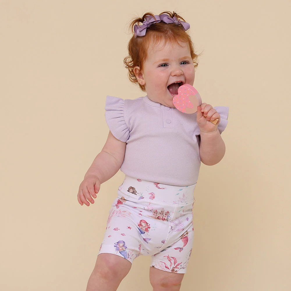 Mermaid Organic Bike Shorts - Snuggle Hunny