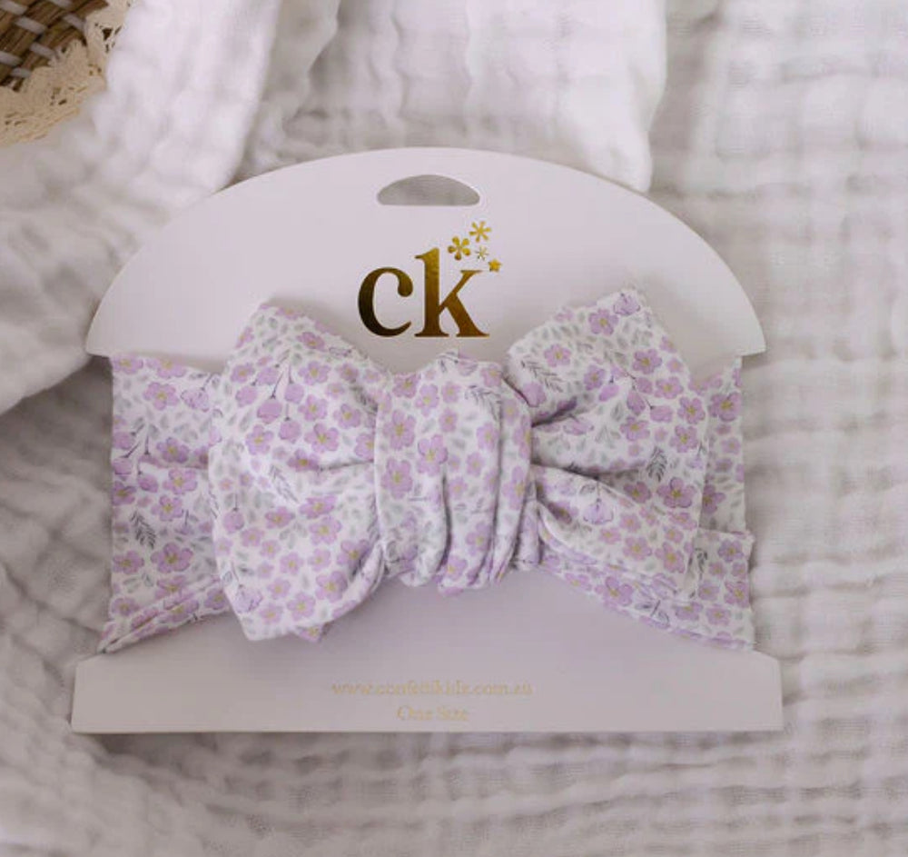 Oversized Knit Top Knot Garden Florals - Confetti Kidz