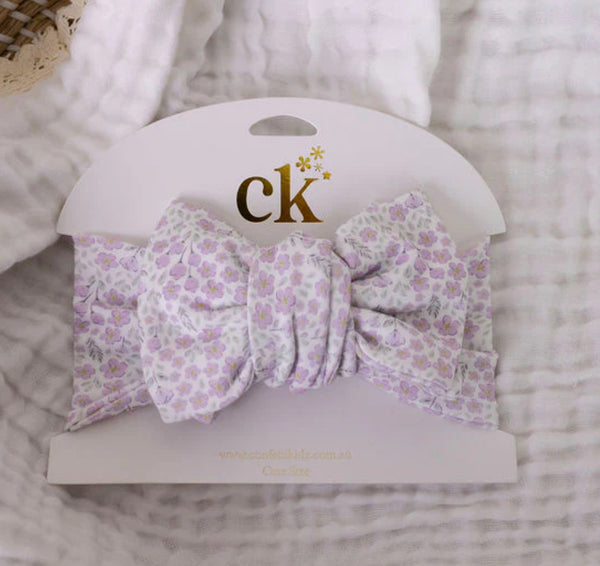 Oversized Knit Top Knot Garden Florals - Confetti Kidz