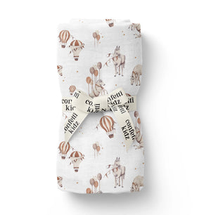 Sky Stallions - Organic Muslin Swaddle- Confetti Kidz
