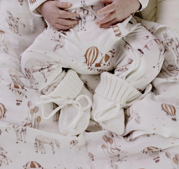 Sky Stallions - Organic Muslin Swaddle- Confetti Kidz