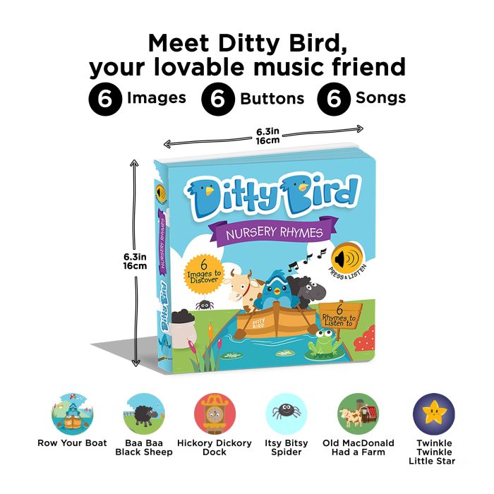 Musical Book - Nursery Rhymes - Ditty Bird