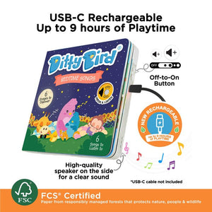 Musical Book - Bedtime Songs - Ditty Bird