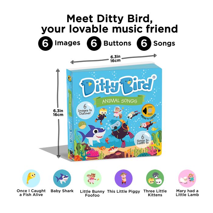 Musical Book - Animal Songs - Ditty Bird