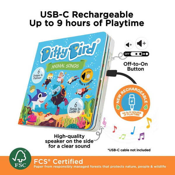 Musical Book - Animal Songs - Ditty Bird