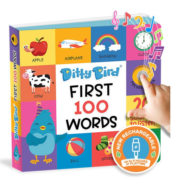 Musical Book - First 100 Words - Ditty Bird
